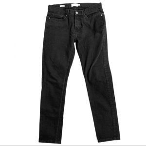 Topman Men Black Stretch Skinny Jeans Size 30